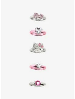 Best Pirce ๐ฏ Hello Kitty Bling Bow Ring Set ๐