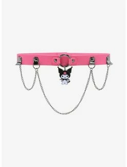 Best Pirce 🔔 Kuromi Pink Chain Choker 😍