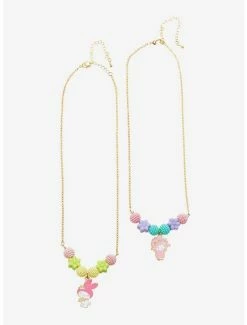 Discount 🔔 My Melody & My Sweet Piano Best Friend Necklace Set 🔔 -Cheap Sanrio Store 17903905 av1