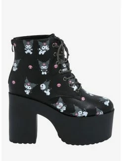 Deals 💯 Kuromi Lace-Up Platform 🥾 Boots 😀 -Cheap Sanrio Store 17904023 av2