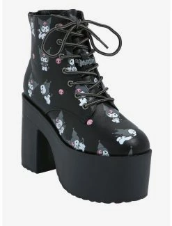 Deals ๐ฏ Kuromi Lace-Up Platform ๐ฅพ Boots ๐