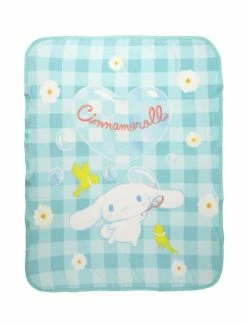 Budget 🌟 Cinnamoroll Gingham Bubble Throw Blanket ⭐