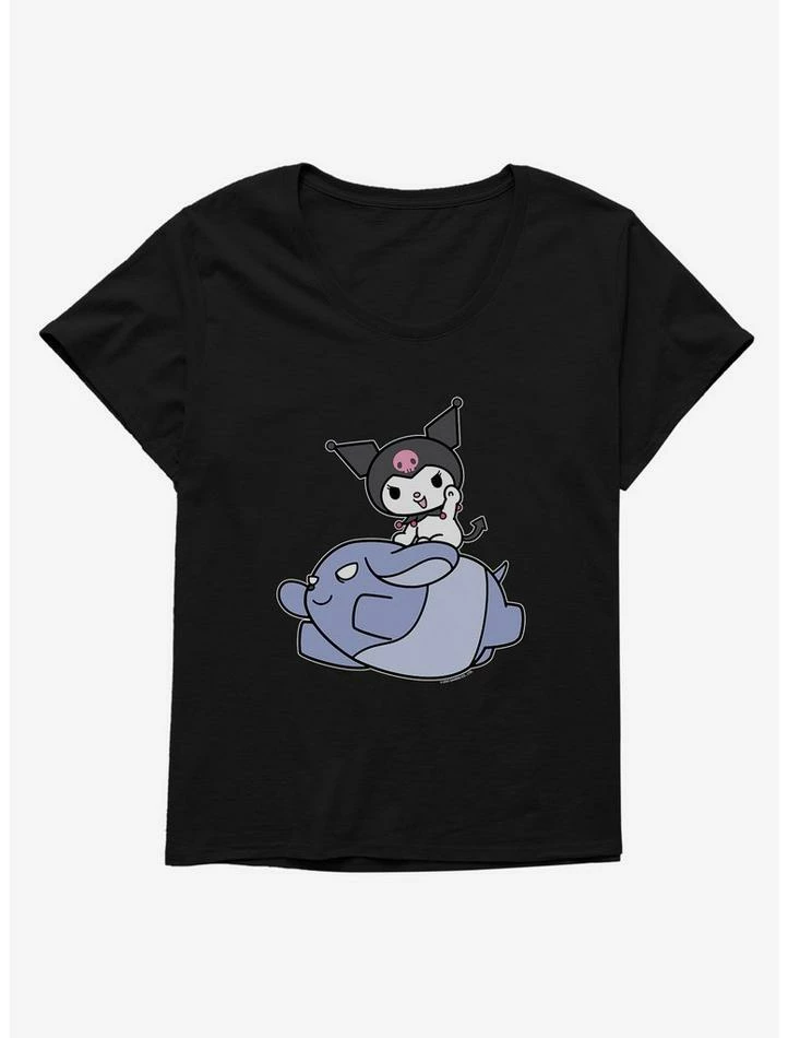 New โ๏ธ Kuromi Adventure Baku Flying ๐ง Girls T-Shirt Plus Size ๐ 5 New โ๏ธ Kuromi Adventure Baku Flying ๐ง Girls T-Shirt Plus Size ๐ - Image 3