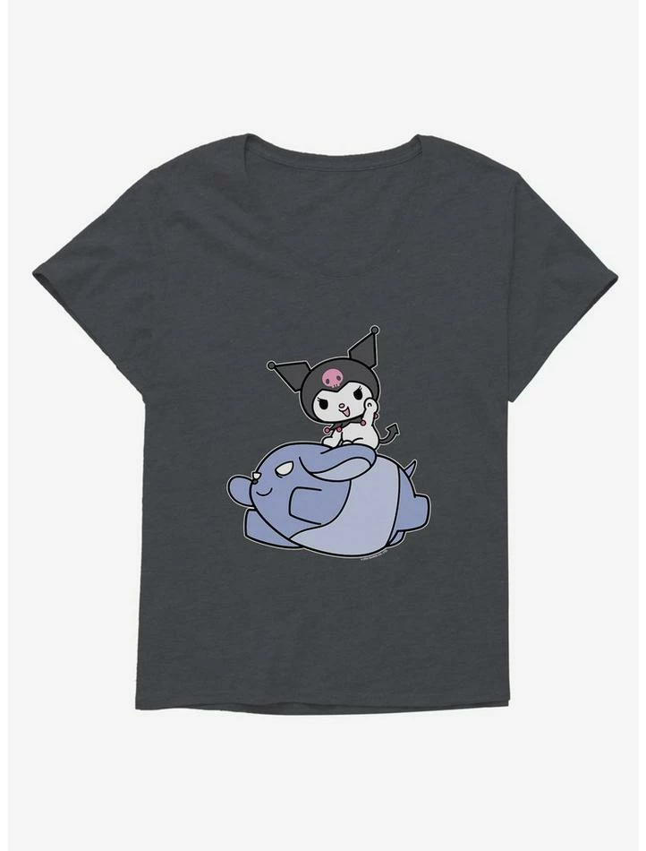 New โ๏ธ Kuromi Adventure Baku Flying ๐ง Girls T-Shirt Plus Size ๐ 7 New โ๏ธ Kuromi Adventure Baku Flying ๐ง Girls T-Shirt Plus Size ๐ - Image 5