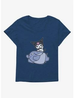 New ✔️ Kuromi Adventure Baku Flying 👧 Girls T-Shirt Plus Size 👍