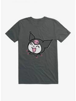 Promo ⌛ Kuromi All Smiles T-Shirt ❤️ -Cheap Sanrio Store 18075259 hi