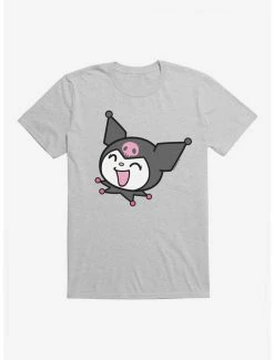 Promo ⌛ Kuromi All Smiles T-Shirt ❤️ -Cheap Sanrio Store 18075277 hi
