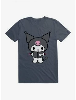 Promo 👏 Kuromi Reading T-Shirt 🤩 -Cheap Sanrio Store 18075529 hi