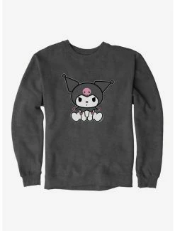 Flash Sale 😍 Kuromi Sitting Sweatshirt ❤️ -Cheap Sanrio Store 18076150 hi