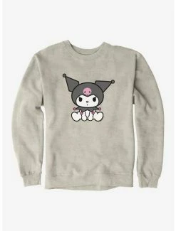 Flash Sale 😍 Kuromi Sitting Sweatshirt ❤️ -Cheap Sanrio Store 18076171 hi