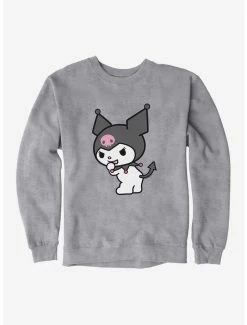Hot Sale 🔥 Kuromi Turning Giggle Sweatshirt 👏 -Cheap Sanrio Store 18076192 hi