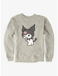Hot Sale 🔥 Kuromi Turning Giggle Sweatshirt 👏 -Cheap Sanrio Store 18076206 hi