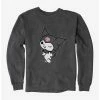 Outlet 😍 Kuromi Turning Wink Sweatshirt ✨ -Cheap Sanrio Store 18076220 hi