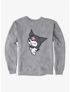 Outlet 😍 Kuromi Turning Wink Sweatshirt ✨ -Cheap Sanrio Store 18076227 hi