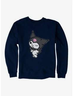 Outlet 😍 Kuromi Turning Wink Sweatshirt ✨ -Cheap Sanrio Store 18076234 hi