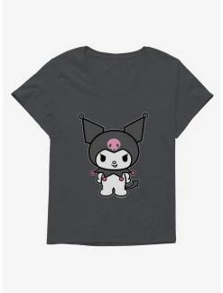 Flash Sale ⌛ Kuromi Evil Grin 👧 Girls T-Shirt Plus Size 😀 -Cheap Sanrio Store 18076696 hi
