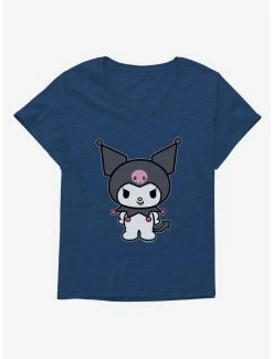 Flash Sale ⌛ Kuromi Evil Grin 👧 Girls T-Shirt Plus Size 😀 -Cheap Sanrio Store 18076705 hi