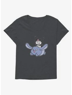 Best deal 🔥 Kuromi Happy Baku Flying 👧 Girls T-Shirt Plus Size 💯 -Cheap Sanrio Store 18076732 hi