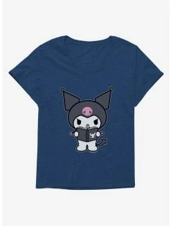 Buy 👏 Kuromi Reading 👧 Girls T-Shirt Plus Size 😉