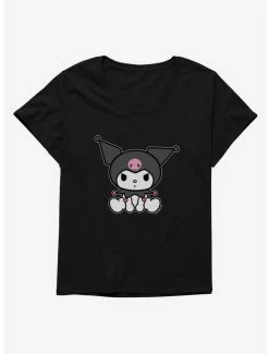 Cheap ✔️ Kuromi Sitting 👧 Girls T-Shirt Plus Size ❤️