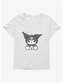 Cheap ✔️ Kuromi Sitting 👧 Girls T-Shirt Plus Size ❤️ -Cheap Sanrio Store 18076858 hi