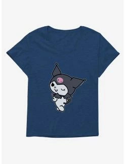 Wholesale 🛒 Kuromi Turning Wink 👧 Girls T-Shirt Plus Size 🎁 -Cheap Sanrio Store 18076921 hi