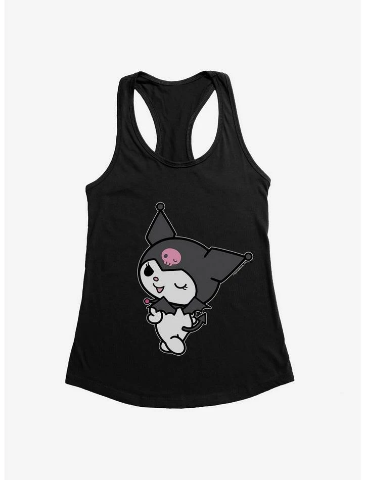 Promo ๐ Kuromi Turning Wink ๐ง Girls Tank โ๏ธ 4 Promo ๐ Kuromi Turning Wink ๐ง Girls Tank โ๏ธ - Image 2