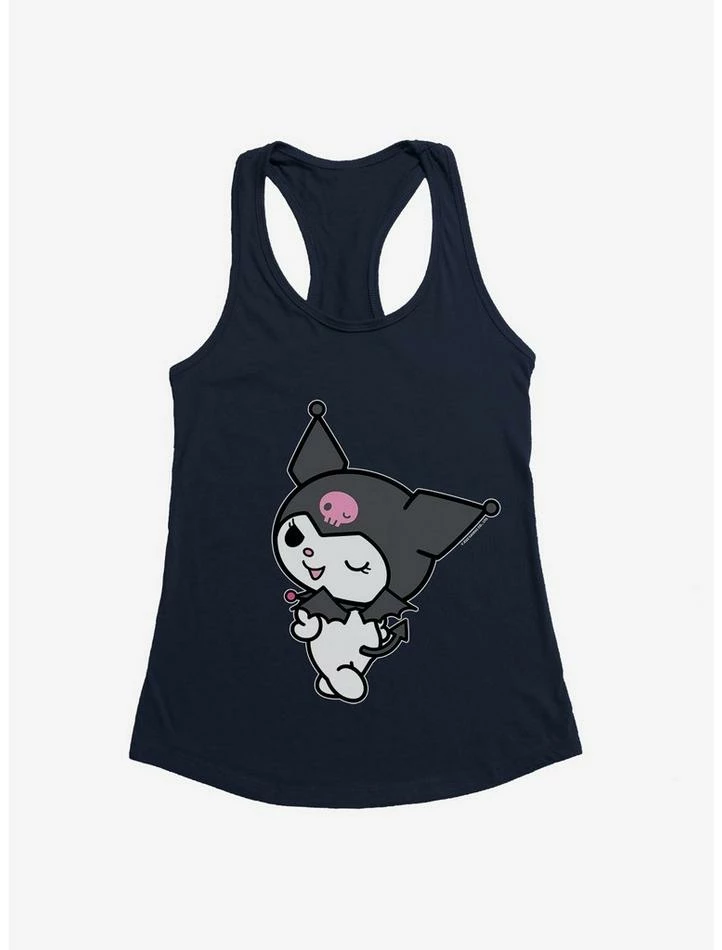 Promo ๐ Kuromi Turning Wink ๐ง Girls Tank โ๏ธ 6 Promo ๐ Kuromi Turning Wink ๐ง Girls Tank โ๏ธ - Image 4