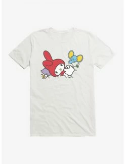 Discount 🥰 My Melody Adventure With Flat T-Shirt ⭐ -Cheap Sanrio Store 18108727 hi