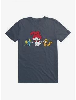Brand new 👏 My Melody Dancing With Flat And Risu T-Shirt 🌟 -Cheap Sanrio Store 18108871 hi