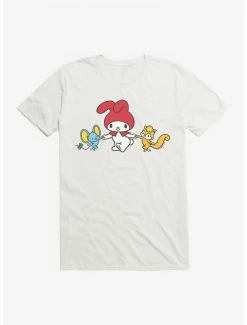 Brand new 👏 My Melody Dancing With Flat And Risu T-Shirt 🌟 -Cheap Sanrio Store 18108907 hi