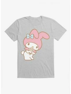 Top 10 ✔️ My Melody Bouquet Of Flowers T-Shirt ⌛ -Cheap Sanrio Store 18109321 hi
