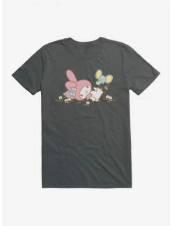 Promo 🔥 My Melody Outside Adventure With Flat T-Shirt 🎉 -Cheap Sanrio Store 18109744 hi
