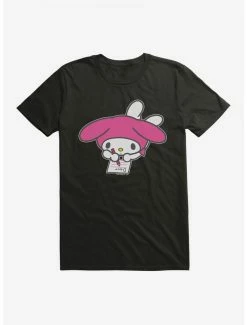 Cheapest ❤️ My Melody Writing T-Shirt 🎁 -Cheap Sanrio Store 18110095 hi