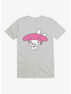Cheapest ❤️ My Melody Writing T-Shirt 🎁 -Cheap Sanrio Store 18110158 hi