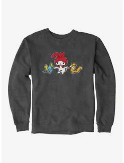 Best Sale 💯 My Melody Dancing With Flat And Risu Sweatshirt 😉 -Cheap Sanrio Store 18110340 hi