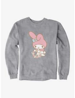 Best reviews of 👍 My Melody Picking Flowers Sweatshirt 🤩 -Cheap Sanrio Store 18110627 hi
