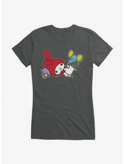 Flash Sale 👍 My Melody Adventure With Flat 👧 Girls T-Shirt 💯 -Cheap Sanrio Store 18111387 hi