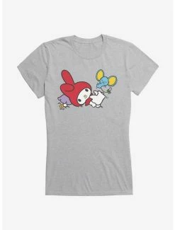 Flash Sale 👍 My Melody Adventure With Flat 👧 Girls T-Shirt 💯 -Cheap Sanrio Store 18111401 hi 1