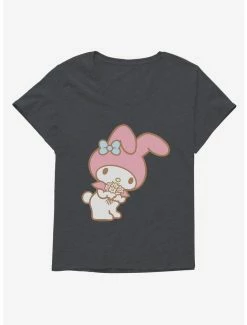 Budget 🤩 My Melody Bouquet Of Flowers 👧 Girls T-Shirt Plus Size 👍 -Cheap Sanrio Store 18111469 hi