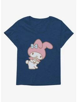 Budget 🤩 My Melody Bouquet Of Flowers 👧 Girls T-Shirt Plus Size 👍 -Cheap Sanrio Store 18111478 hi