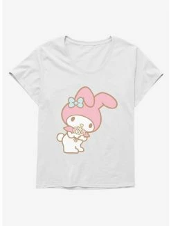 Budget 🤩 My Melody Bouquet Of Flowers 👧 Girls T-Shirt Plus Size 👍 -Cheap Sanrio Store 18111487 hi