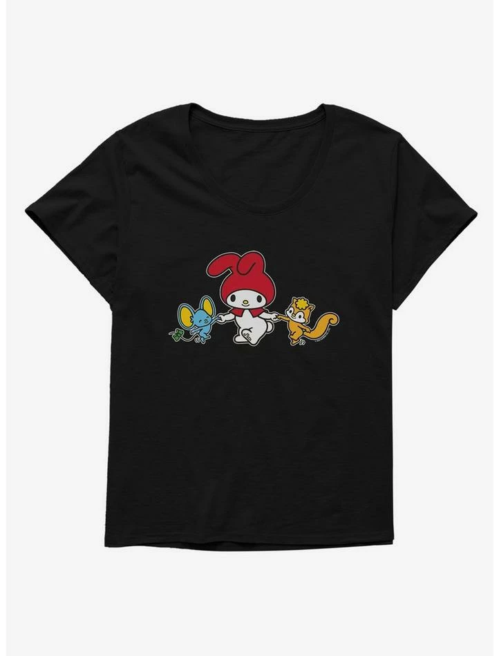 Best deal 🤩 My Melody Dancing With Flat And Risu 👧 Girls T-Shirt Plus Size 🌟 4 Best deal 🤩 My Melody Dancing With Flat And Risu 👧 Girls T-Shirt Plus Size 🌟 - Image 2
