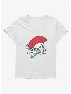 Best deal 🎁 My Melody Napping With Flat 👧 Girls T-Shirt Plus Size 🌟 -Cheap Sanrio Store 18111775 hi