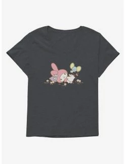 Best deal ⌛ My Melody Outside Adventure With Flat 👧 Girls T-Shirt Plus Size 💯 -Cheap Sanrio Store 18111793 hi