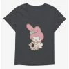 Budget 🤩 My Melody Picking Flowers 👧 Girls T-Shirt Plus Size ⌛ -Cheap Sanrio Store 18111829 hi