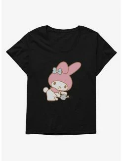 Brand new ⭐ My Melody Watering Garden 👧 Girls T-Shirt Plus Size 🛒 -Cheap Sanrio Store 18111928 hi