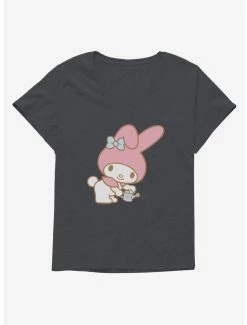 Brand new ⭐ My Melody Watering Garden 👧 Girls T-Shirt Plus Size 🛒 -Cheap Sanrio Store 18111937 hi