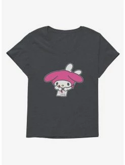 Cheap 🛒 My Melody Writing 👧 Girls T-Shirt Plus Size ❤️ -Cheap Sanrio Store 18111973 hi