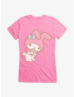 Discount ❤️ My Melody Bouquet Of Flowers 👧 Girls T-Shirt ❤️ -Cheap Sanrio Store 18112078 hi